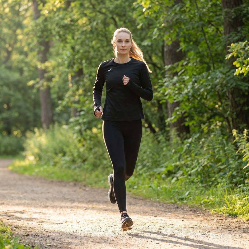 Felpa running donna Joma R-Nature nero 11