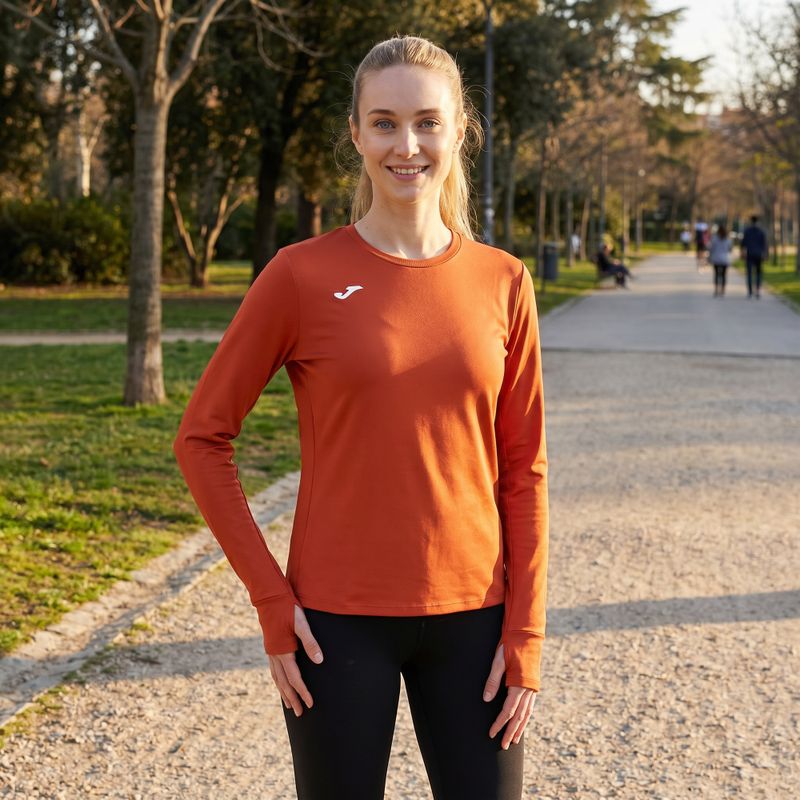 Felpa da running Joma R-Nature rossa da donna 11