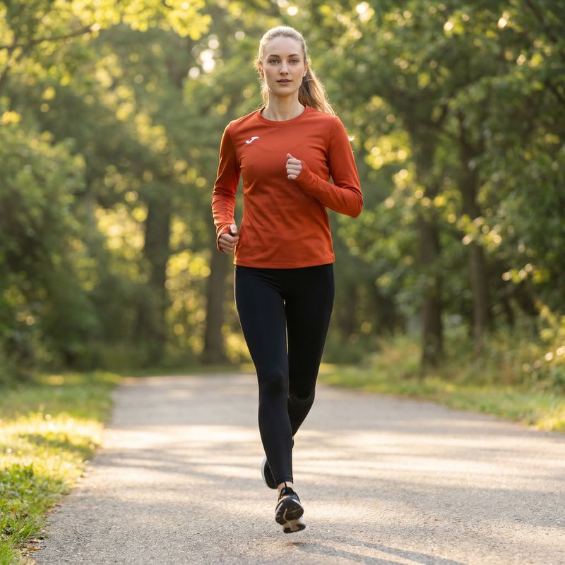 Felpa da running Joma R-Nature rossa da donna 12