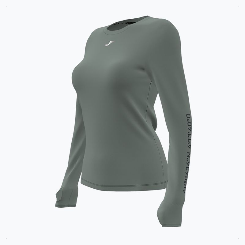 Joma R-Nature donna, manica lunga da corsa color cachi 2