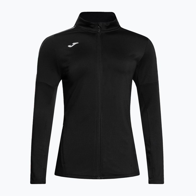 Felpa da running Joma R-City Full Zip da donna, nero