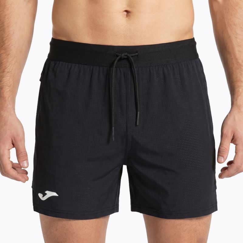 Pantaloncini da corsa Joma R-City da uomo, nero 5