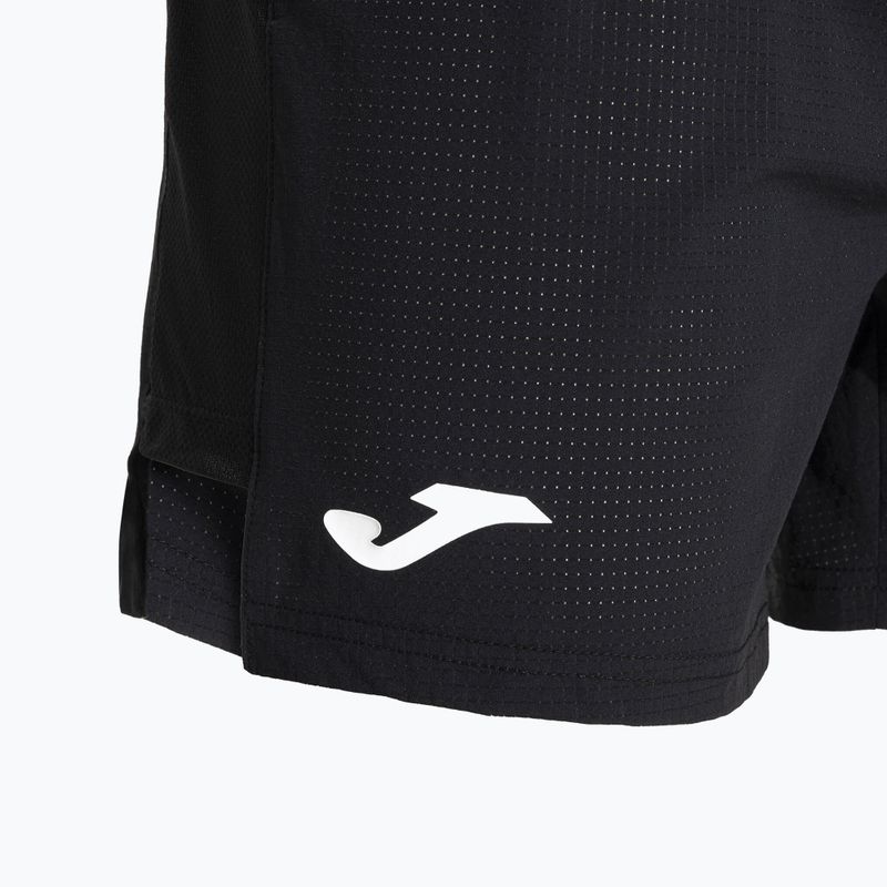 Pantaloncini da corsa Joma R-City da uomo, nero 4