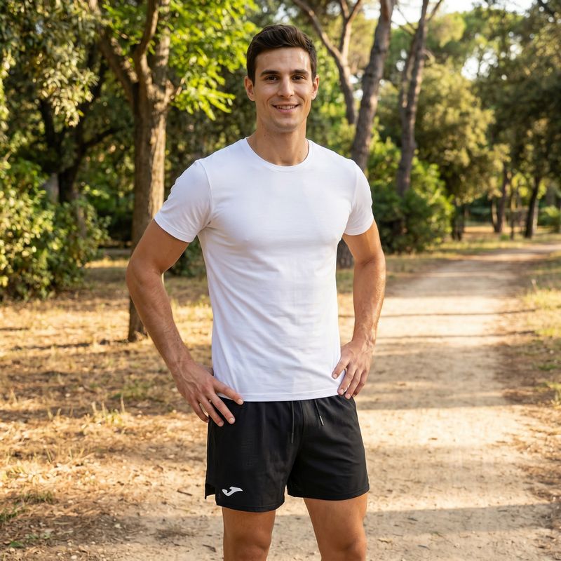 Pantaloncini da corsa Joma R-City da uomo, nero 11