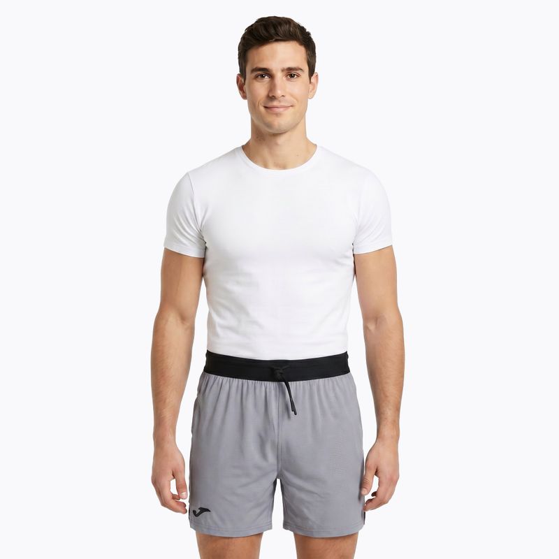 Pantaloncini da corsa Joma R-City grigio uomo 4