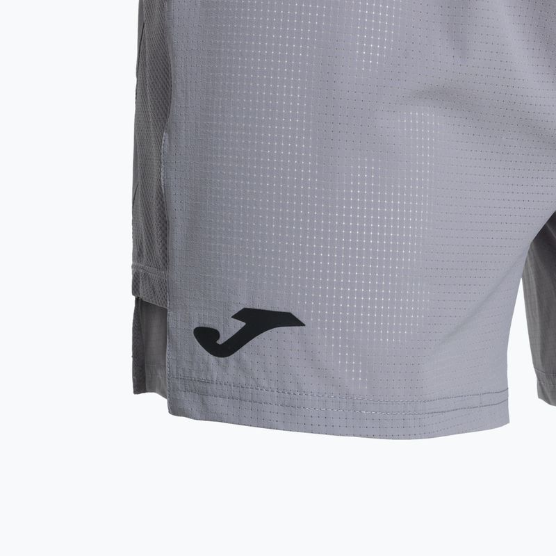 Pantaloncini da corsa Joma R-City grigio uomo 4