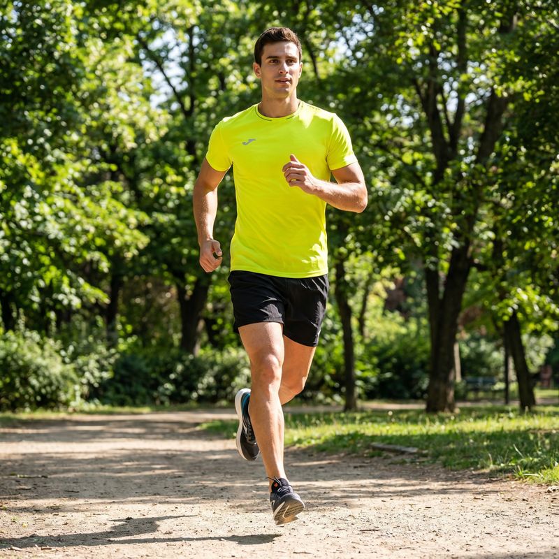 Maglia da corsa Joma R-City Slim fluor giallo uomo 6