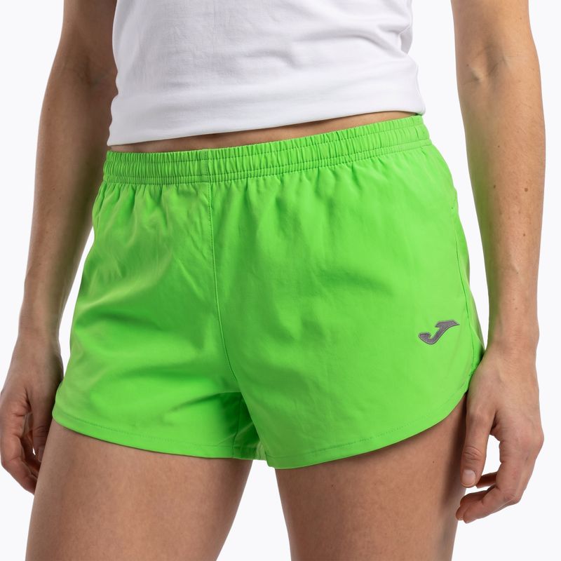 Pantaloncini da corsa Joma Olimpia fluor verde 5
