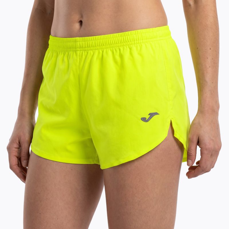 Pantaloncini da corsa Joma Olimpia fluor giallo 4