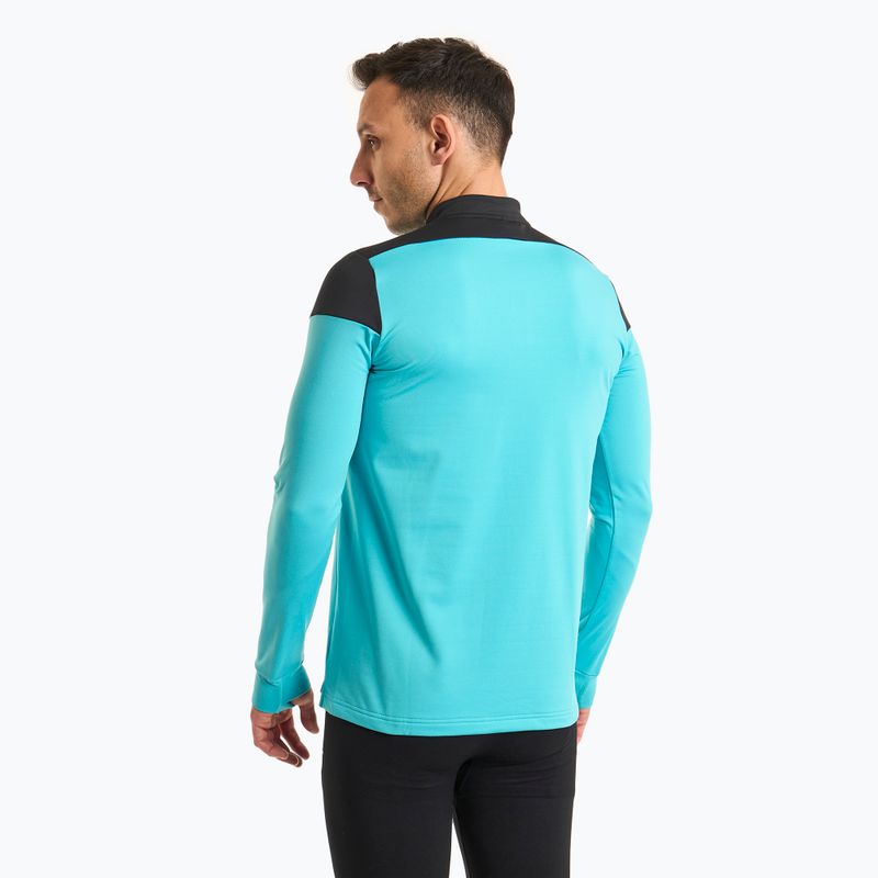 Felpa da corsa Joma Elite X fluor turchese/nera da uomo 2