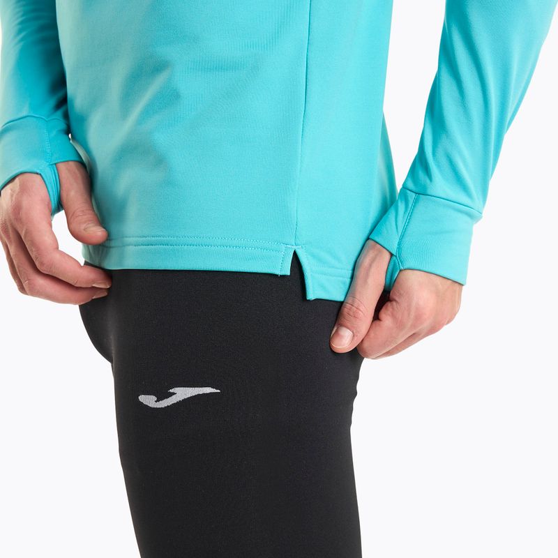 Felpa da corsa Joma Elite X fluor turchese/nera da uomo 5