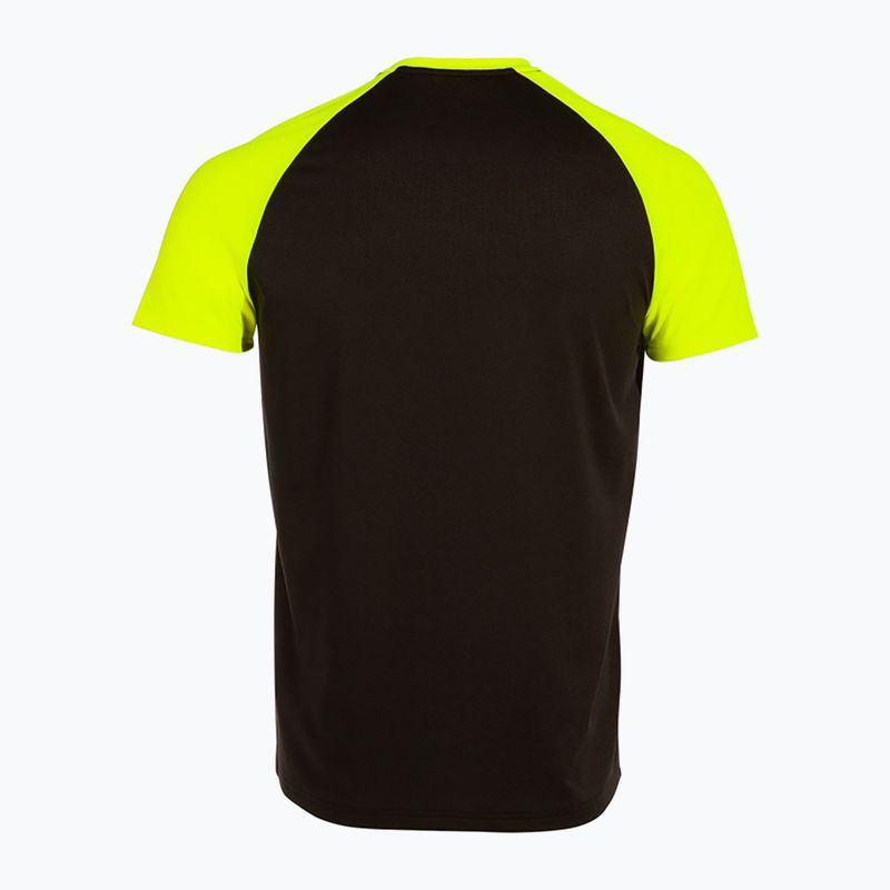 Maglia da corsa Joma Elite X nero/giallo fluo da uomo 2