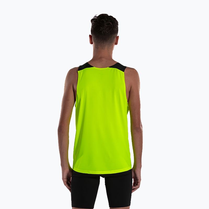 Canotta da corsa Joma Elite X SL fluor giallo/nero da uomo 4