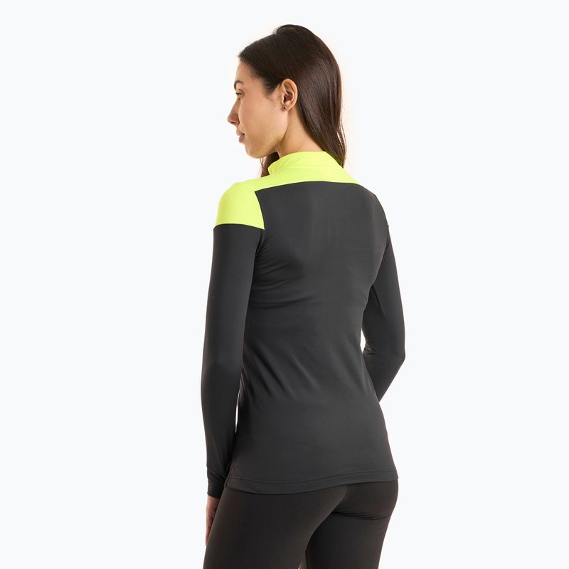 Felpa da running Joma Elite X donna nero/giallo fluo 2