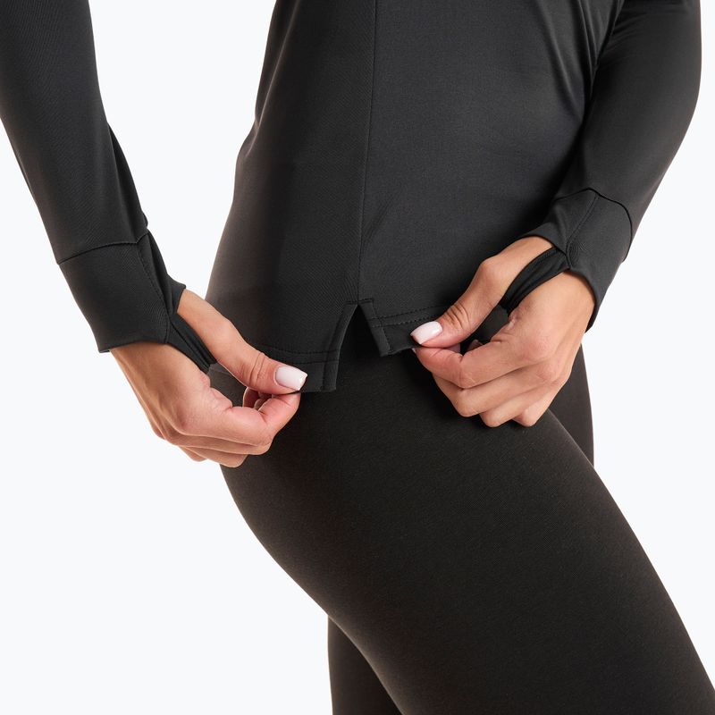 Felpa da running Joma Elite X donna nero/giallo fluo 5