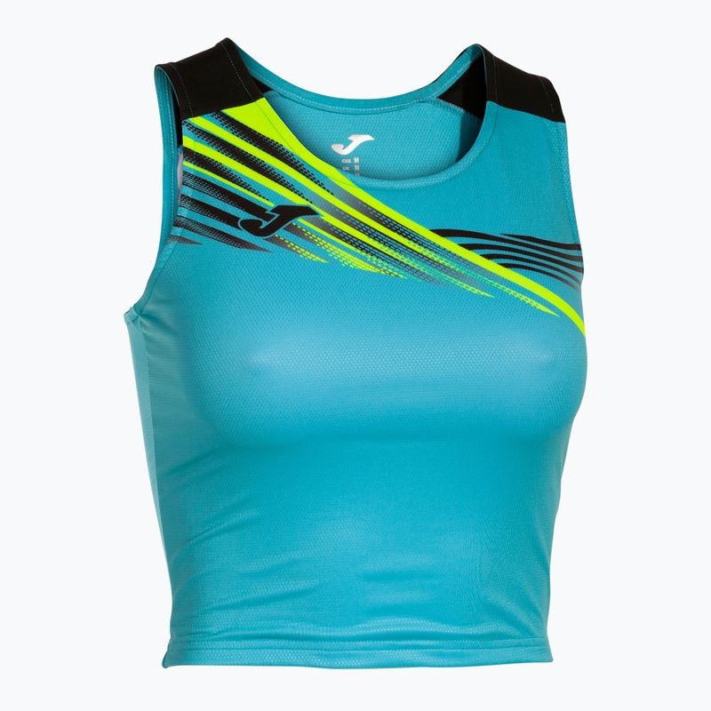 Top da corsa da donna Joma Elite X fluor turchese/nero 8