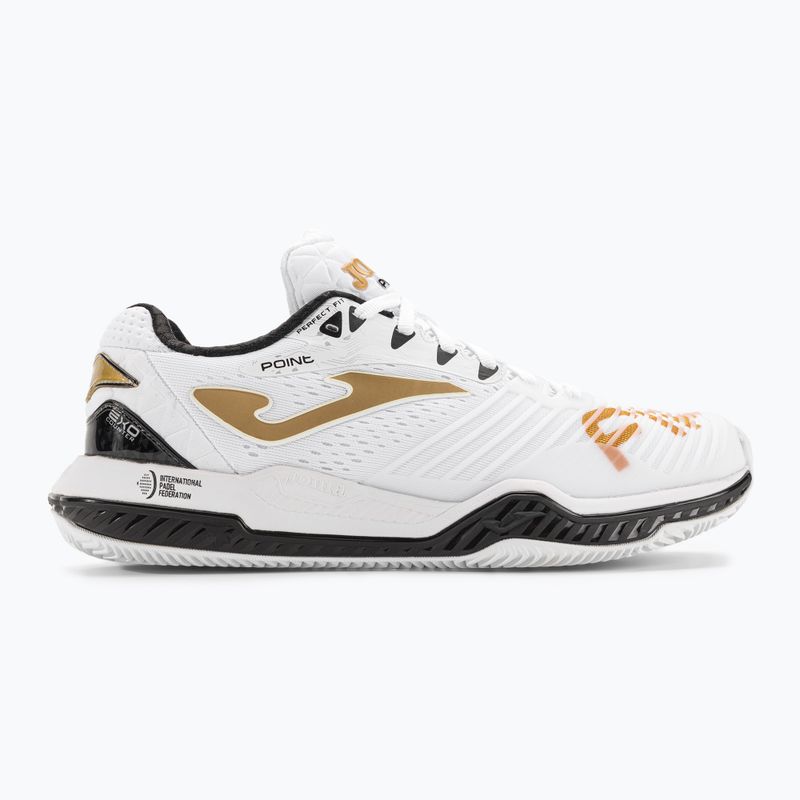 Scarpe da tennis da donna Joma Point P bianco/oro 2