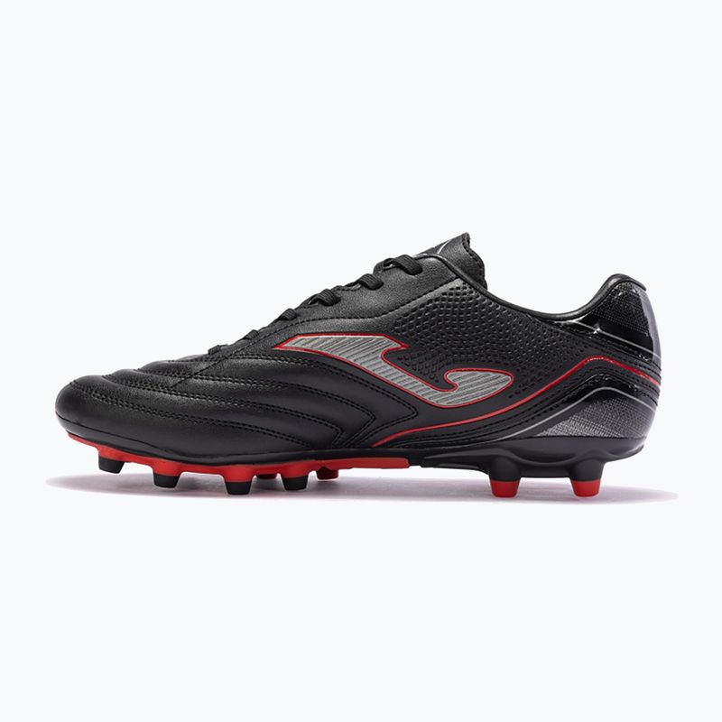 Scarpe da calcio Joma Aguila FG da uomo, nero/rosso 12