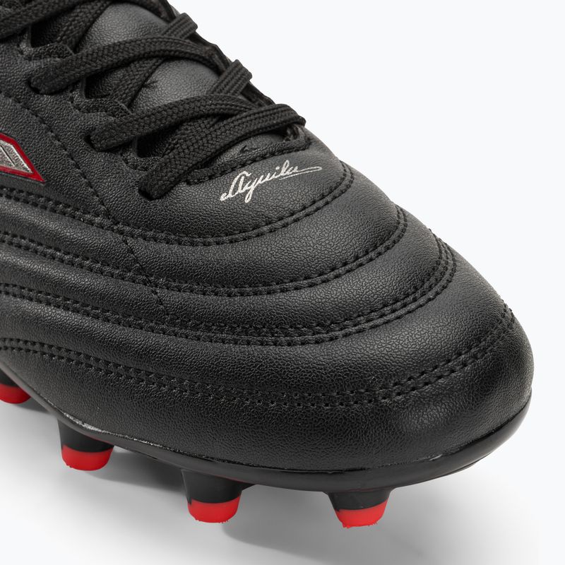 Scarpe da calcio Joma Aguila FG da uomo, nero/rosso 7