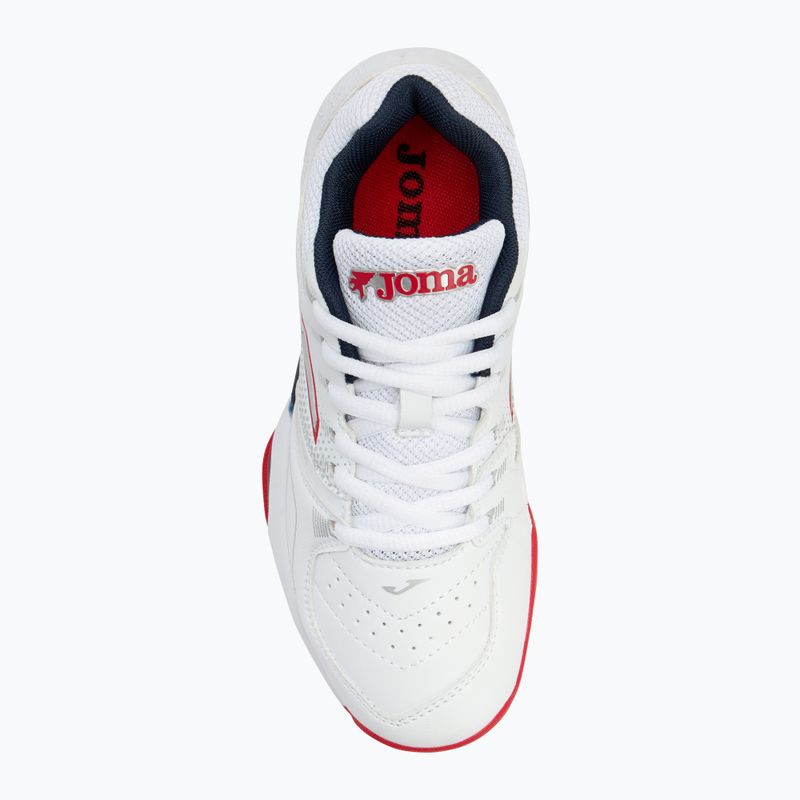 Scarpe da tennis per bambini Joma Master 1000 JR C bianco/rosso 5