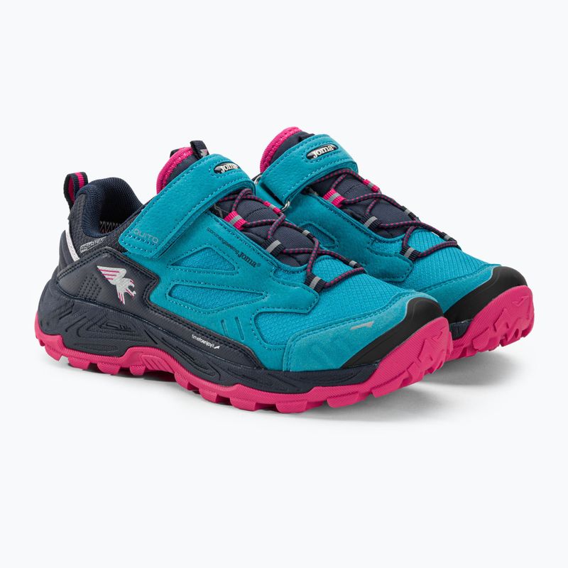 Scarponi da trekking per bambini Joma Quito Jr, turchese 4