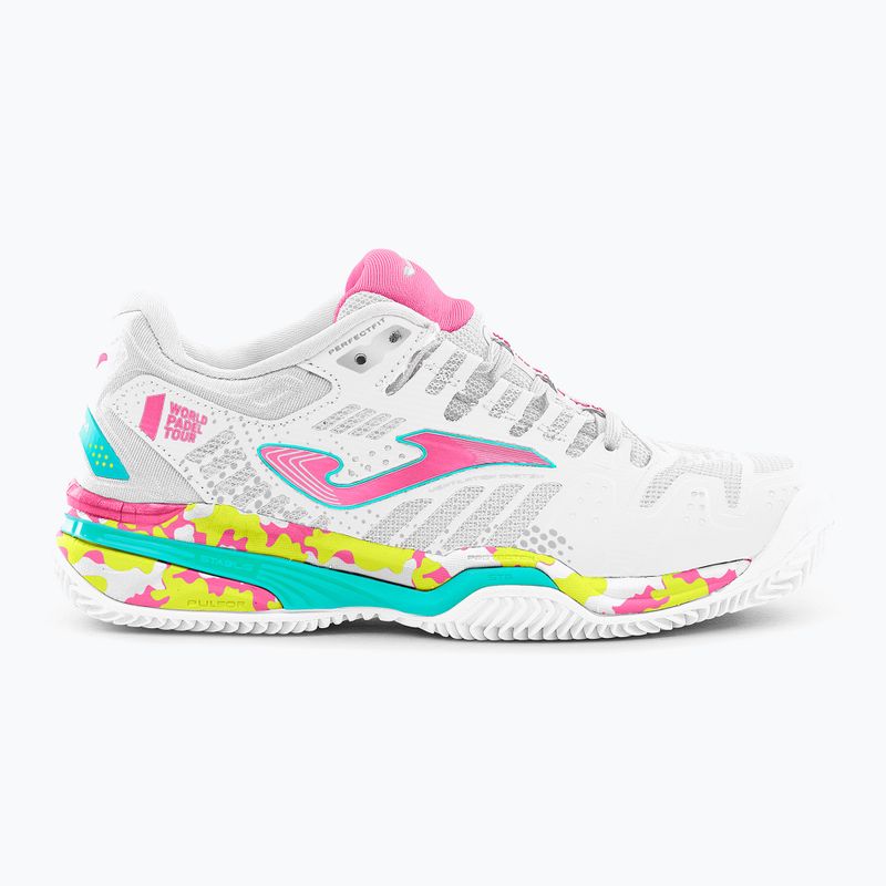 Scarpe da tennis per bambini Joma Slam JR C bianco/rosa 8