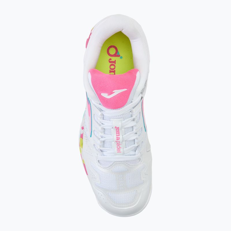 Scarpe da tennis per bambini Joma Slam JR C bianco/rosa 5