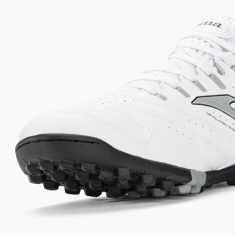 Scarpe da calcio Joma Maxima TF da uomo, bianco 8
