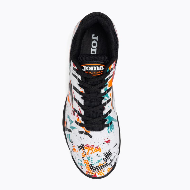Scarpe da calcio Joma Maxima IN da uomo, bianco/arancio/rosso 7