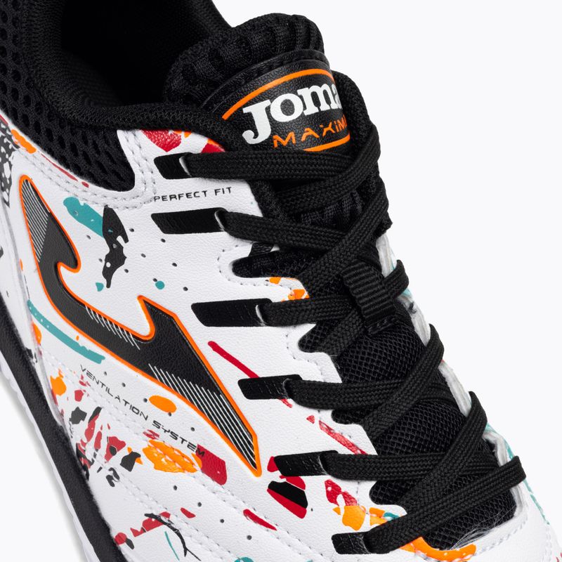 Scarpe da calcio Joma Maxima IN da uomo, bianco/arancio/rosso 9