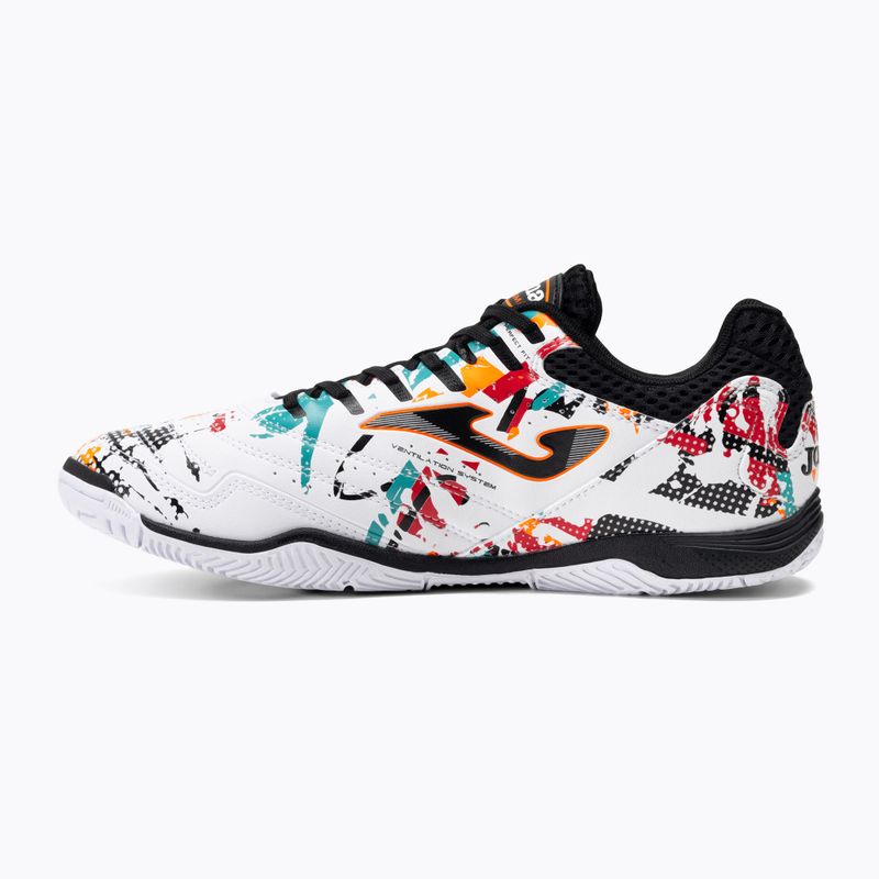Scarpe da calcio Joma Maxima IN da uomo, bianco/arancio/rosso 3