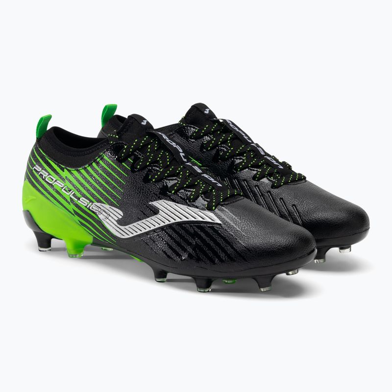Scarpe da calcio Joma Propulsion Cup FG nero/verde fluor da uomo 4