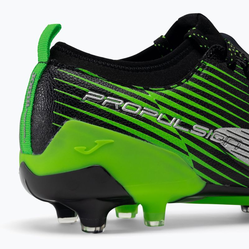 Scarpe da calcio Joma Propulsion Cup FG nero/verde fluor da uomo 9