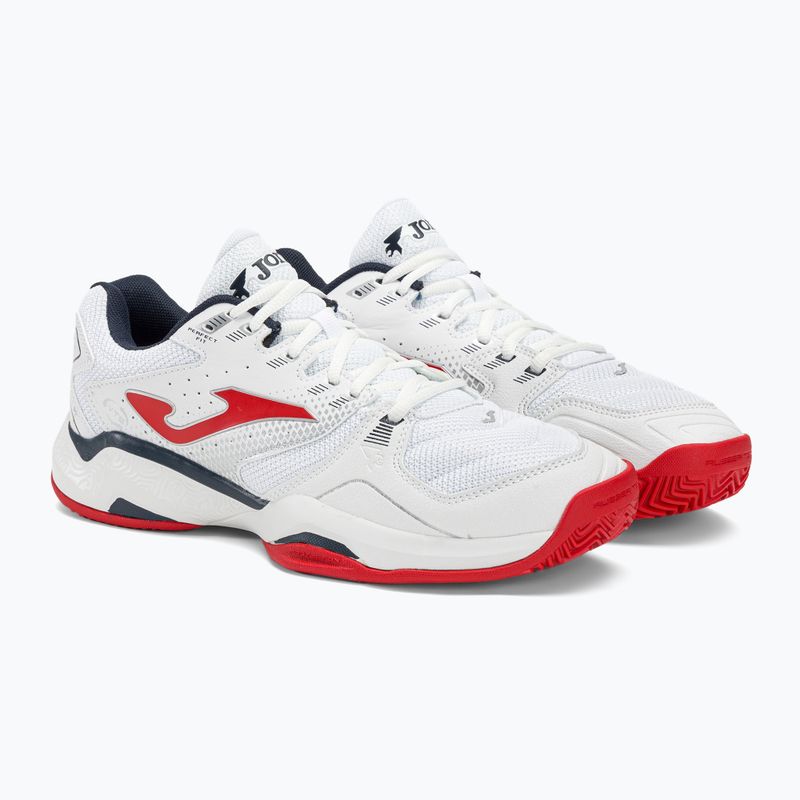 Scarpe da tennis da uomo Joma Master 1000 C bianco/rosso 5
