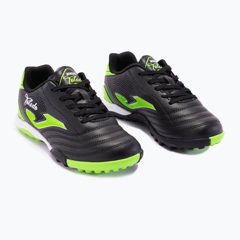 Scarpe da calcio Joma Toledo Jr TF per bambini, nero 7