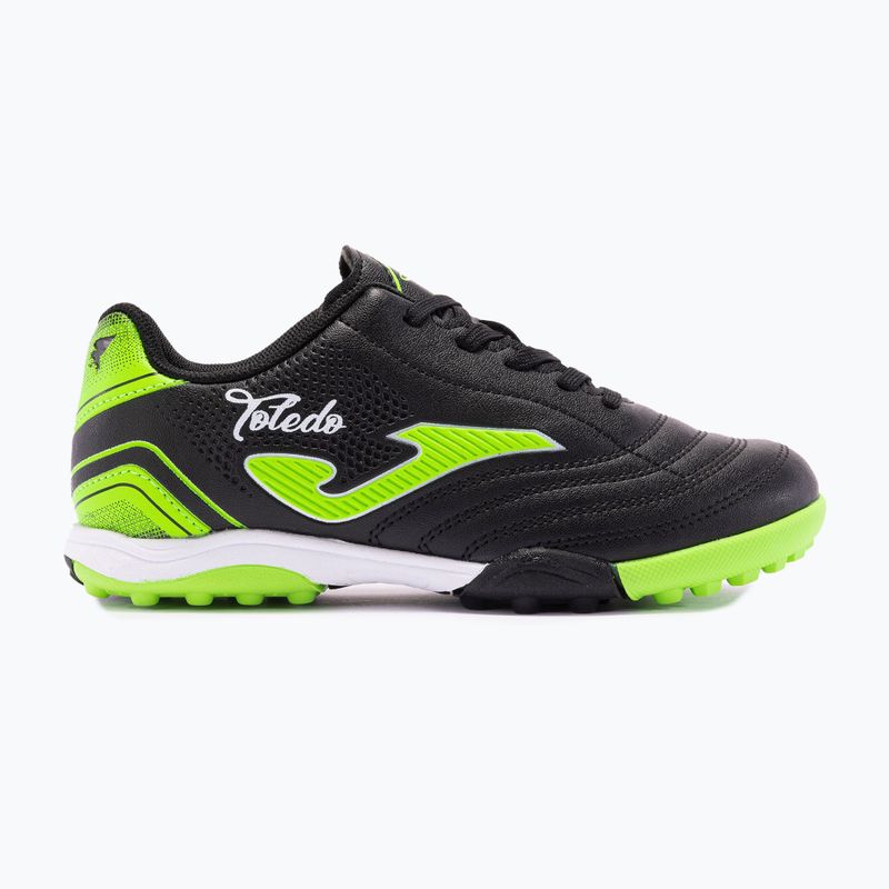 Scarpe da calcio Joma Toledo Jr TF per bambini, nero 8