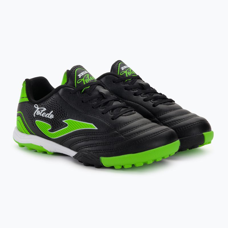 Scarpe da calcio Joma Toledo Jr TF per bambini, nero 4