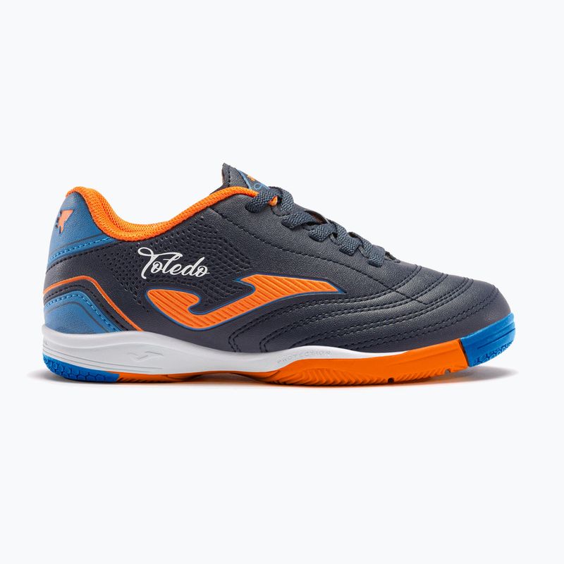 Scarpe da calcio per bambini Joma Toledo Jr IN navy/arancione 11