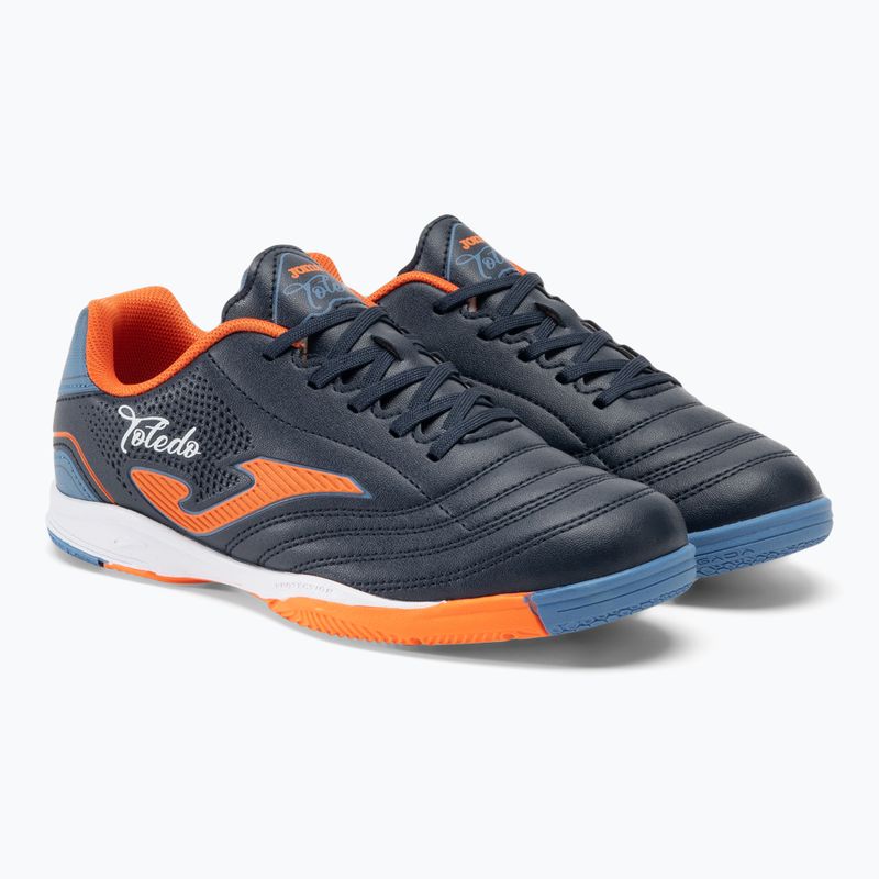 Scarpe da calcio per bambini Joma Toledo Jr IN navy/arancione 4