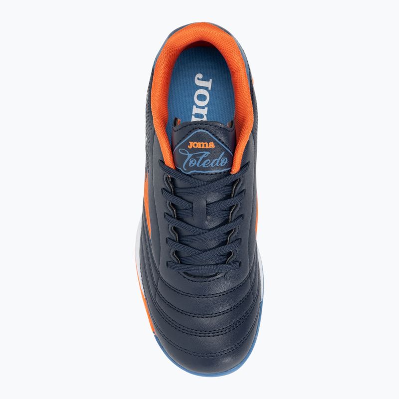 Scarpe da calcio per bambini Joma Toledo Jr IN navy/arancione 6