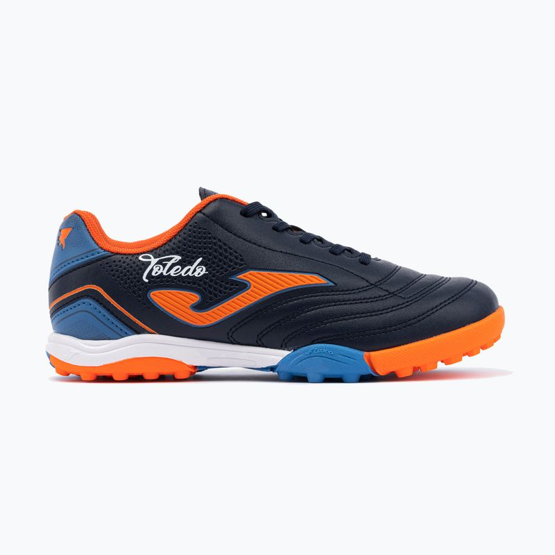 Scarpe da calcio per bambini Joma Toledo Jr TF navy/arancione 11