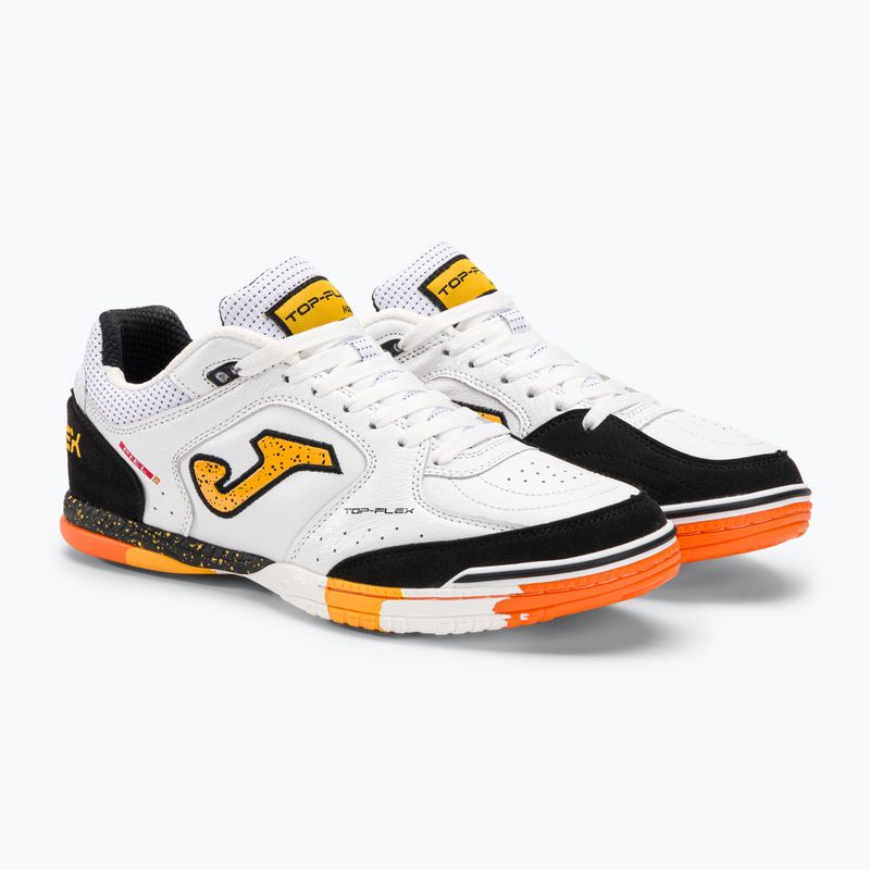 Scarpe da calcio da uomo Joma Top Flex IN bianco/nero 4