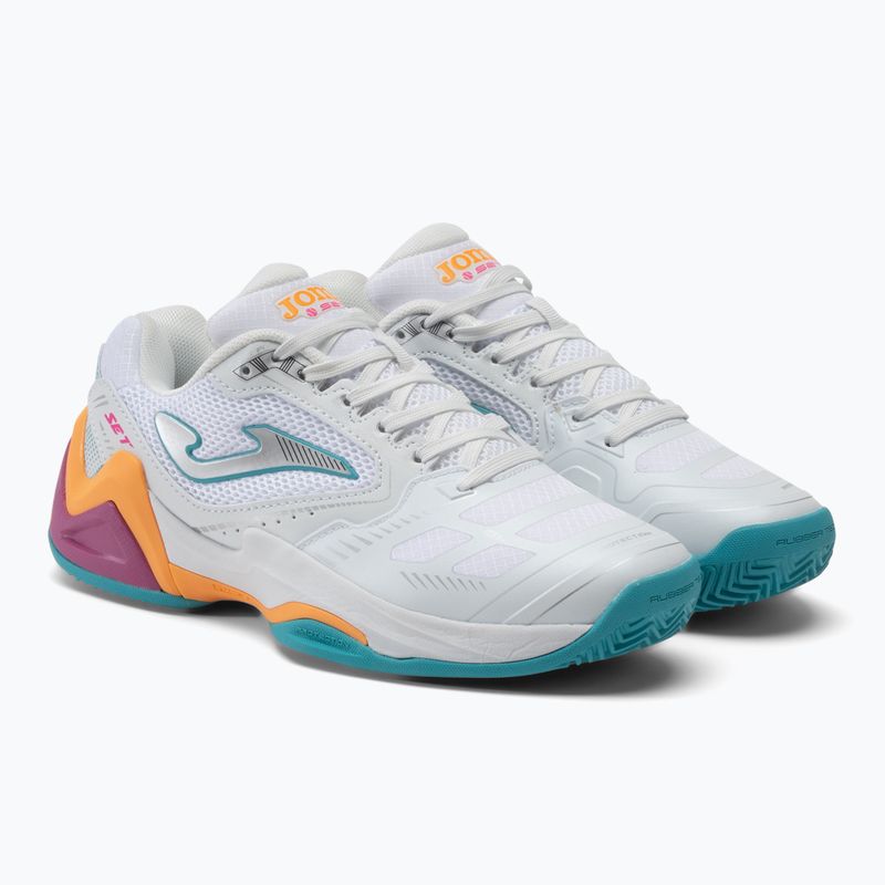 Scarpe da tennis da donna Joma Set Lady C bianco/arancio 4