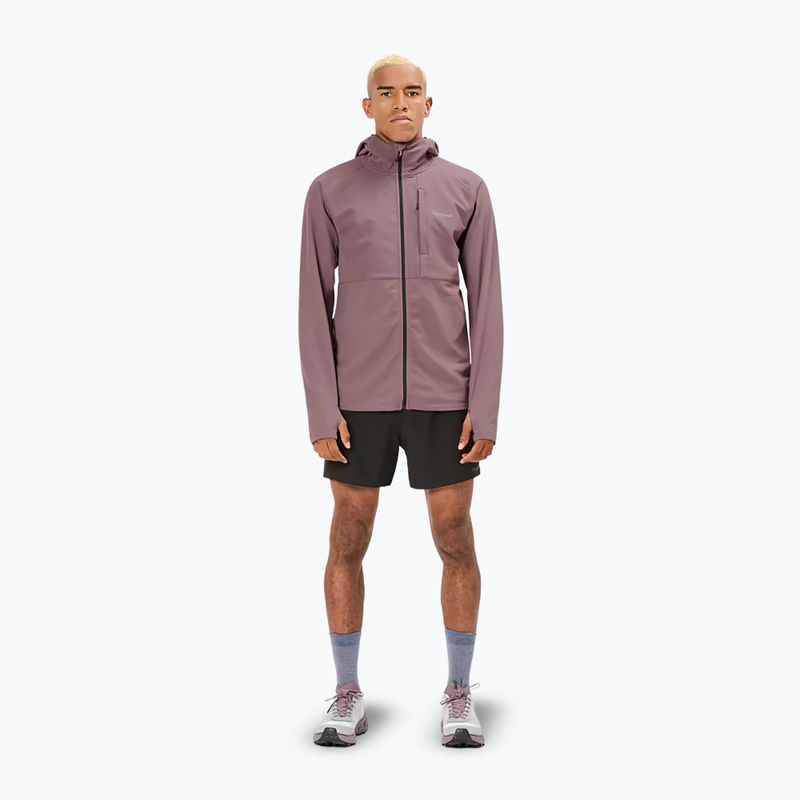 Giacca da corsa NNormal Active Warm albergini/viola da uomo 2