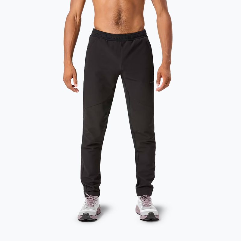 Pantaloni da corsa da uomo NNormal Active Warm svart/nero