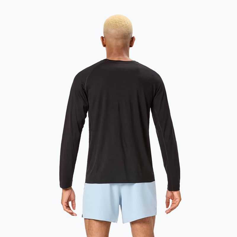 NNormal Merino running a maniche lunghe da uomo, nero 3