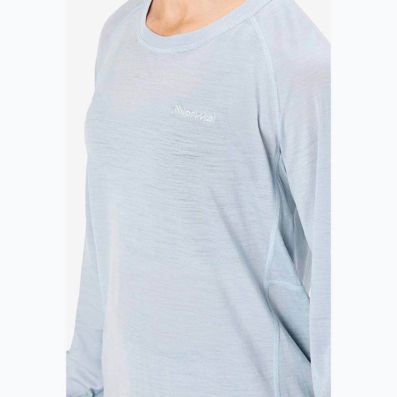 Maglia da running donna a manica lunga NNormal Merino blu 4
