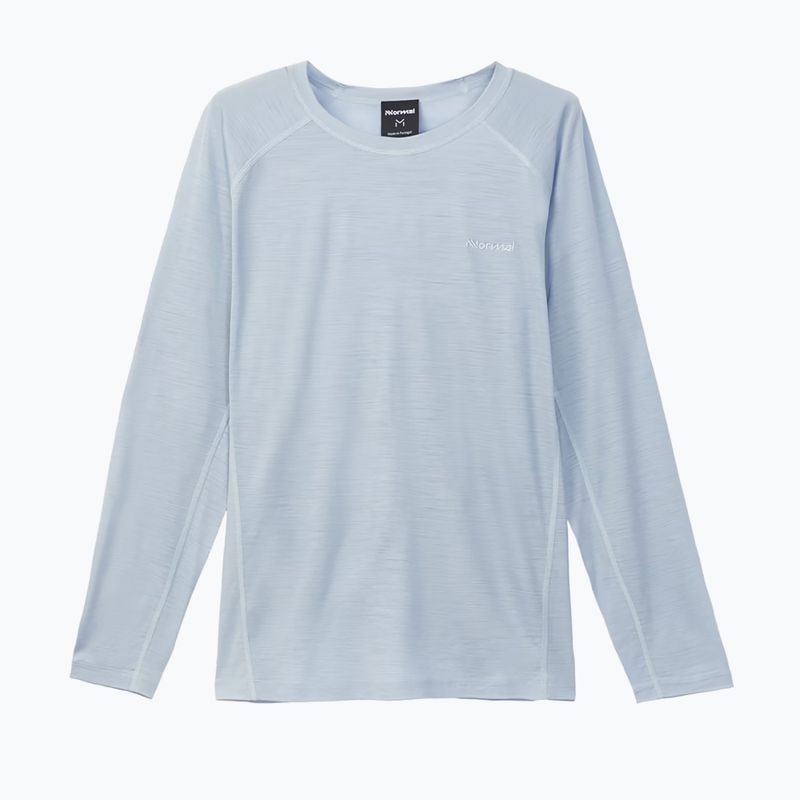 Maglia da running donna a manica lunga NNormal Merino blu 5
