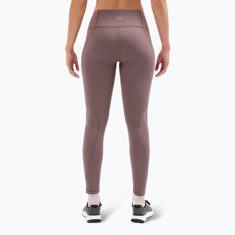 Leggings da corsa donna NNormal Active viola 2