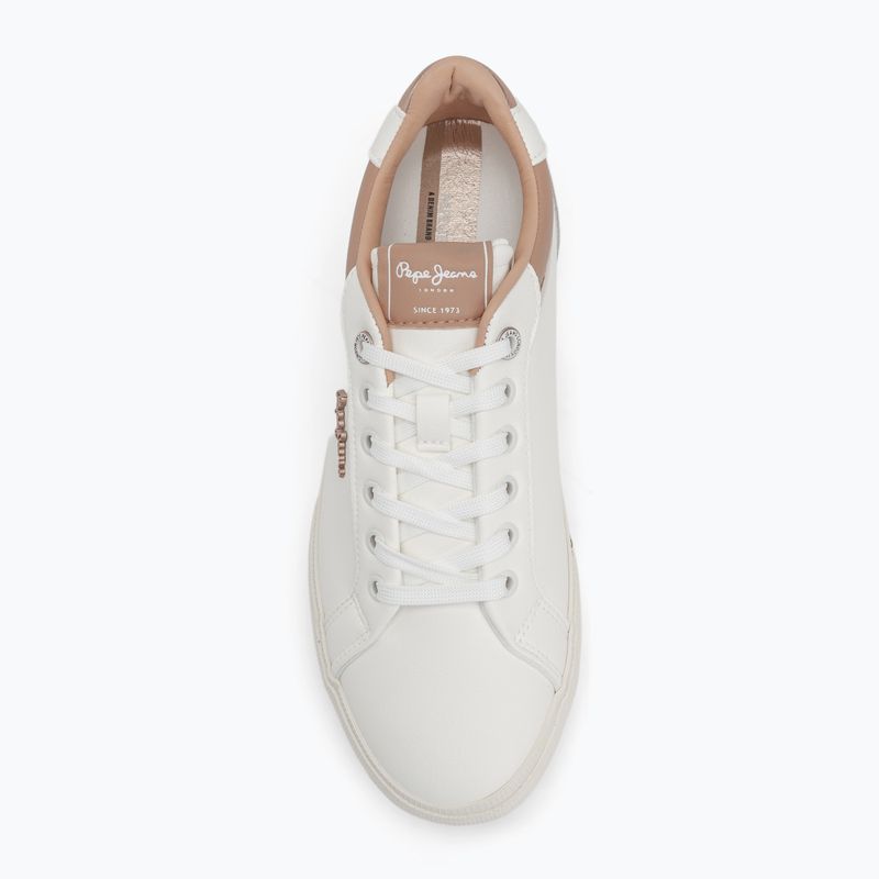 Pepe Jeans Kenton Court scarpe da donna marrone ocra dorato 5